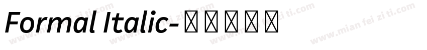 Formal Italic字体转换